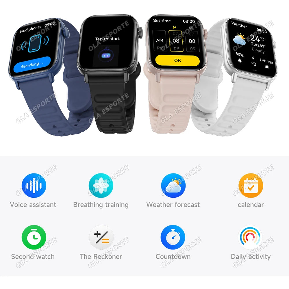 2026 Smart Watch Men 1.83inch Sports Fitness Watch Bluetooth Call Heart Rate Sleep Monitoring Music Control Smartwatch WomenHW12 Peaceful Pleasures Health and Wellness