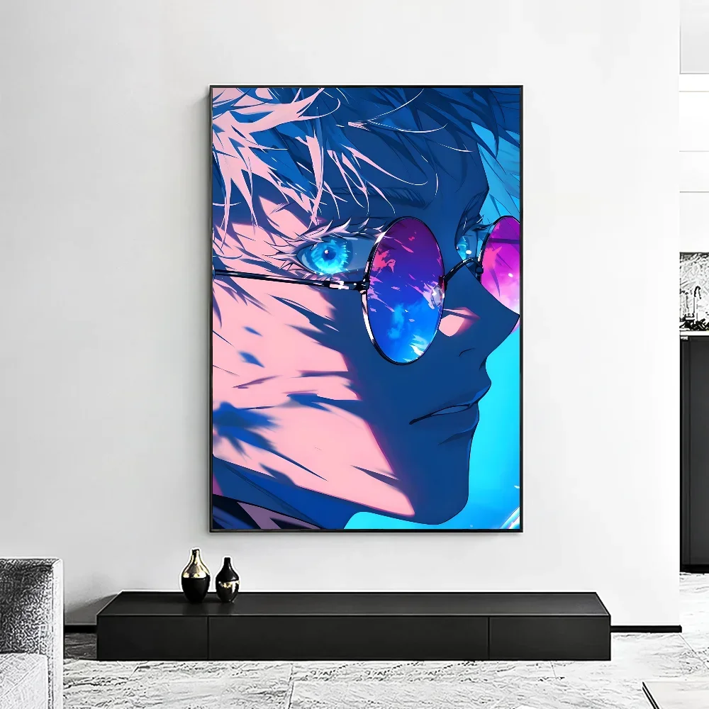 Satoru Gojo Canvas Wall Art | Jujutsu Kaisen Anime Poster