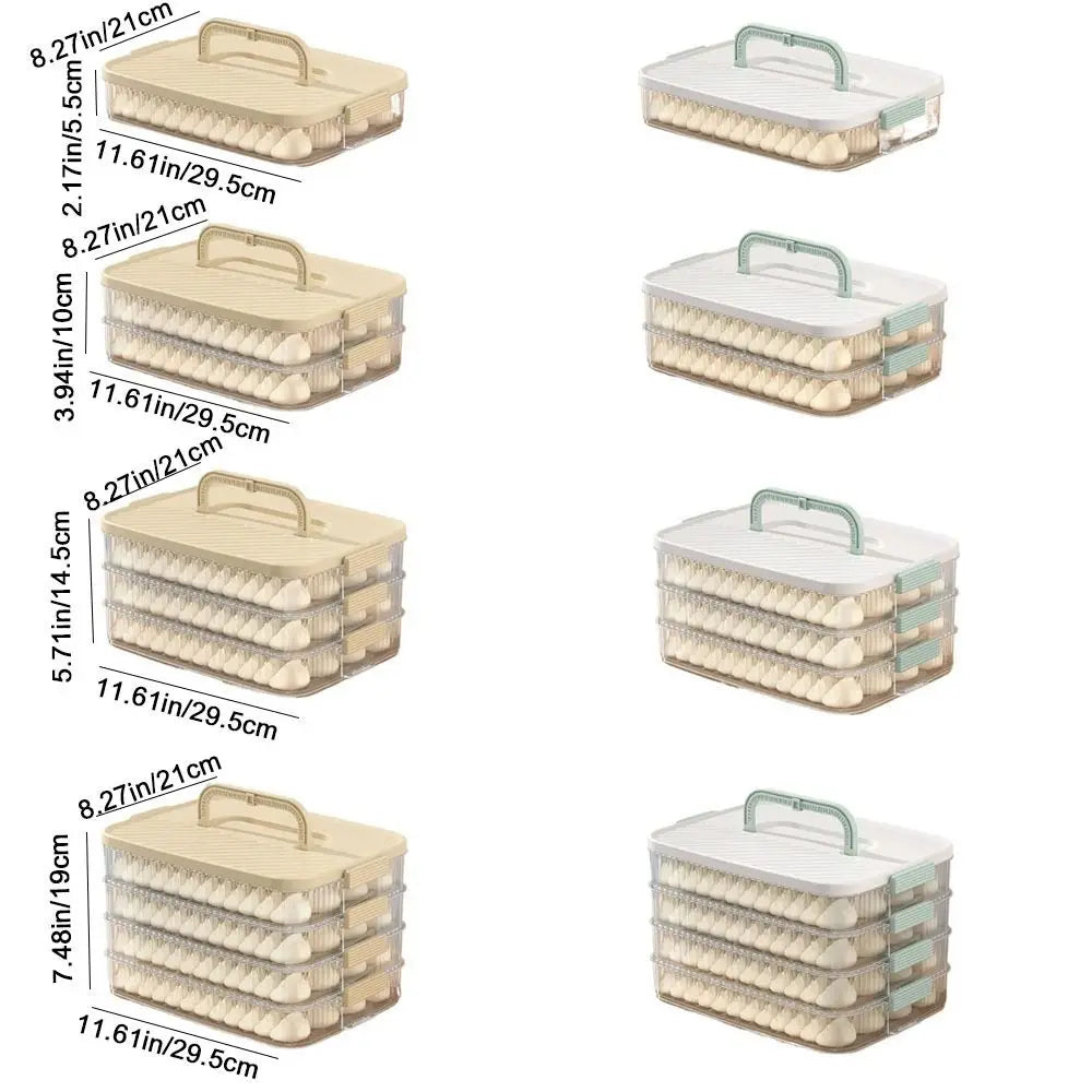 Multi-Layer Frozen Dumpling Storage Box | Large Capacity