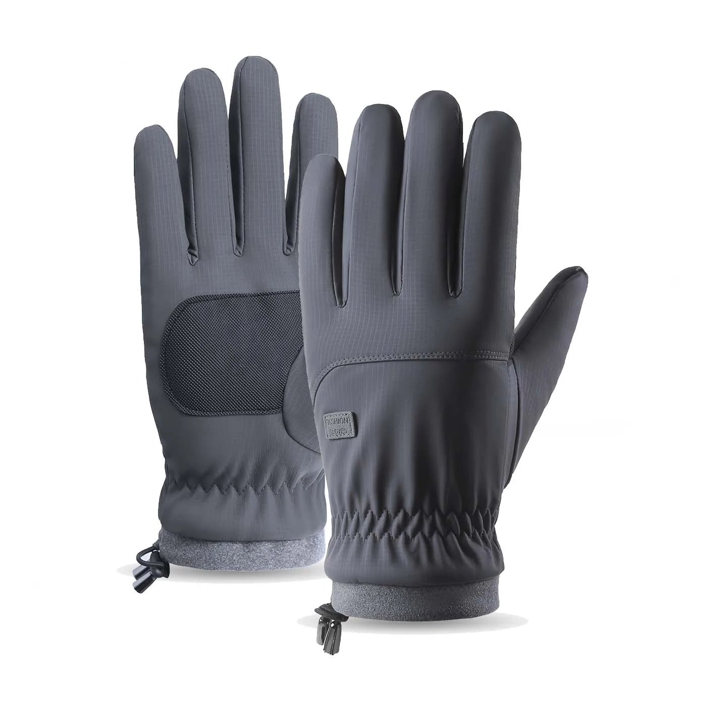 1 Pair Winter Outdoor Cycling Sports Gloves Men's Women's Winter Running TouchScreen Full-finger Gloves Christmas Halloween Gift Peaceful Pleasures Health and Wellness Gray One Size
