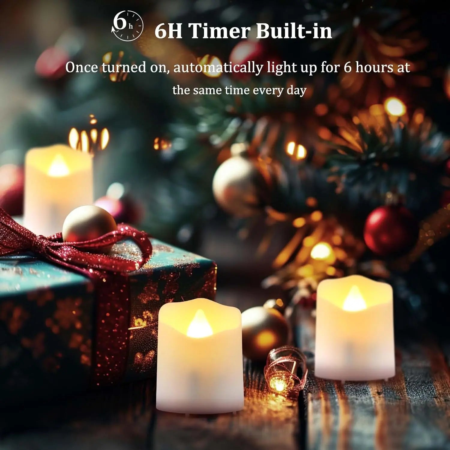Rechargeable Tea Light Candles with Remote Realistic Flameless Flickering Tealight Electronic Candles for Halloween Christmas Peaceful Pleasures Health and Wellness