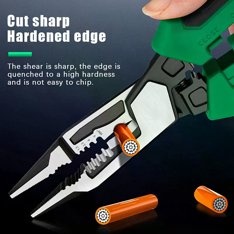 Multifunctional Wire Stripper Pliers with Digital Voltage Tester