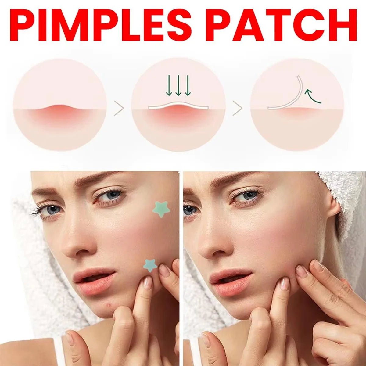 240Pcs New High-end Pimple Patch Acne Patches Heart/Star Shape Acne Dots Patches Moisturizes for Covering Zits and Blemishes Peaceful Pleasures Health and Wellness