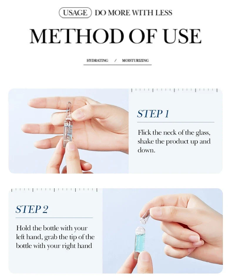 Hyaluronic Acid Ampoule Essence – 7x2ml Hydrating Face Serum