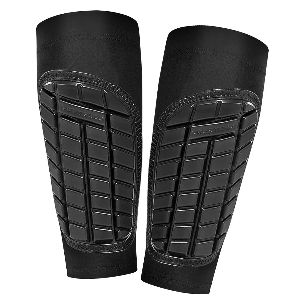 1Pair Football/Soccer Shin Guard Sleeves – High-Impact Resistant,Breathable & Comfortable Leg Protection for Men Women, & Teens Peaceful Pleasures Health and Wellness Black-1Pair XL