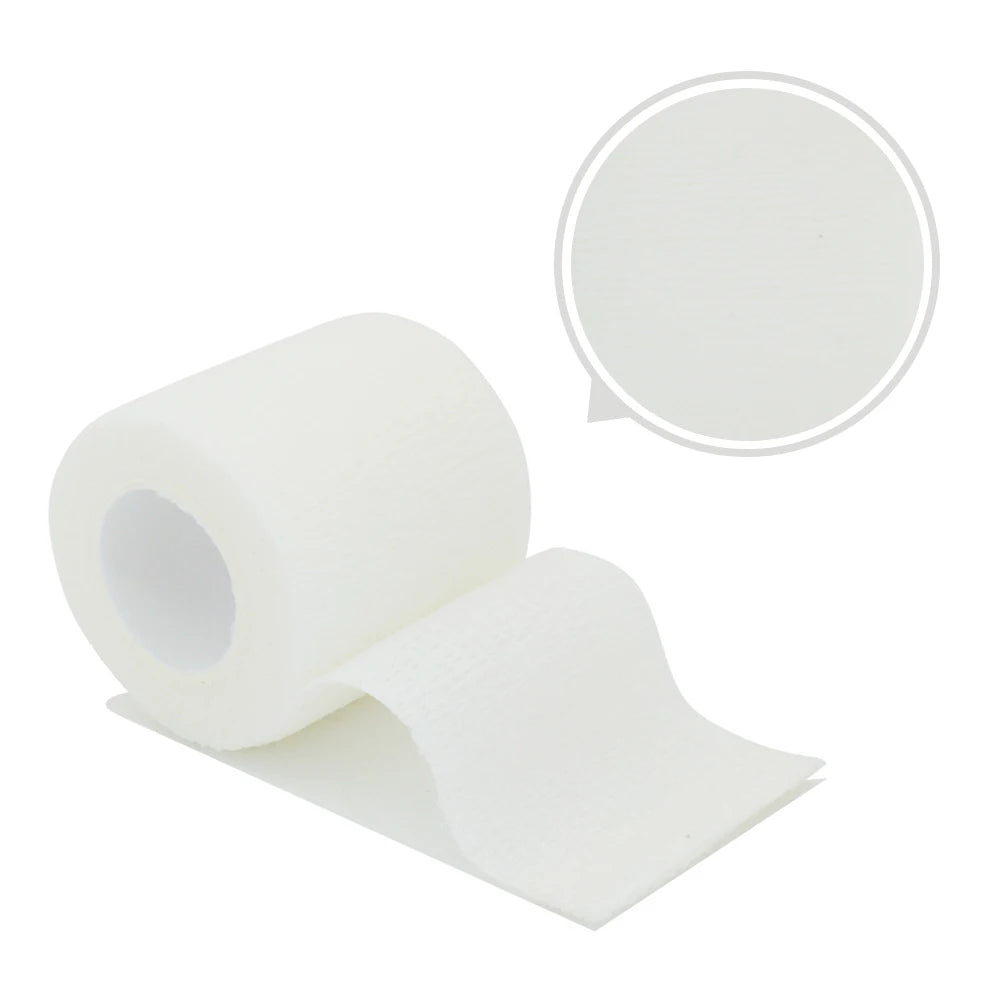2.5/5/10cm*4.8m Gauze Bandage Self-adhesive Breathable Elastic Bandages for Sports Fixing Finger Wrist Leg Sports Protector Peaceful Pleasures Health and Wellness