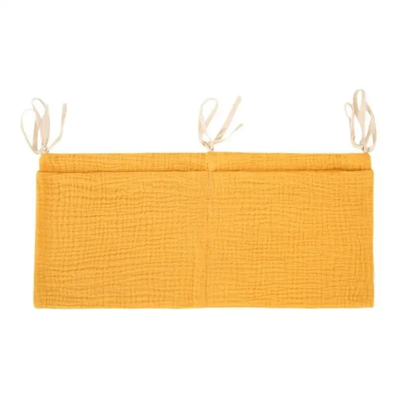 Baby Crib Hanging Organizer – Cotton Diaper & Toy Storage Pouch