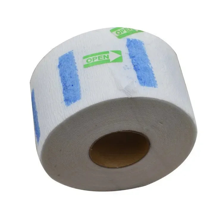 100PCS Disposable 1 Roll Hair Cutting Accessory Neck Paper Adjustable Barber Dedicated Salon Hairdressing White Neck Strips Peaceful Pleasures Health and Wellness white