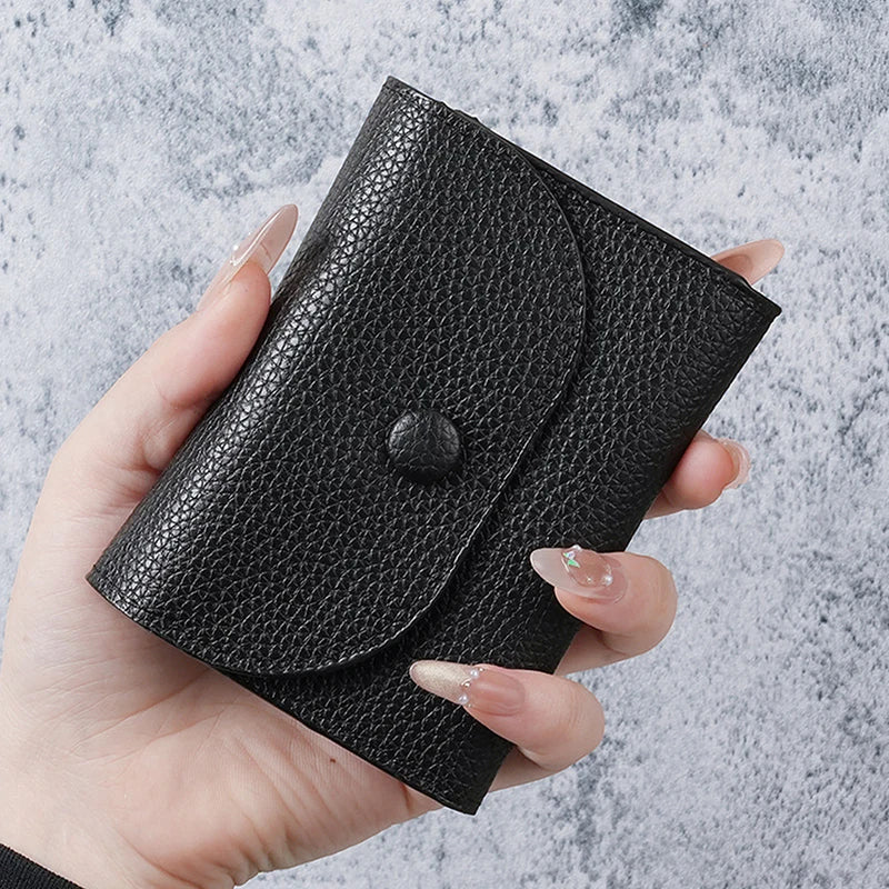 Women's Slim PU Leather Wallet – Multi-Card & Coin Purse