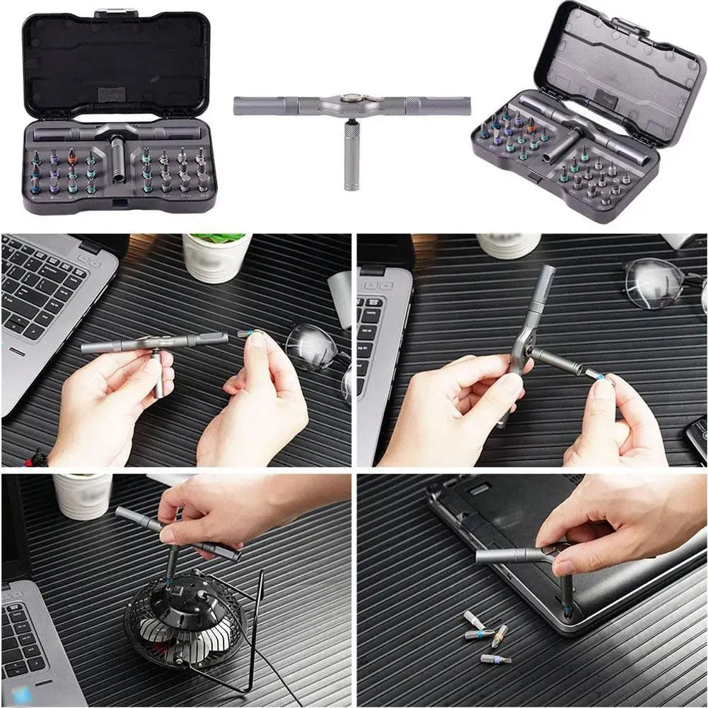 24-in-1 Screwdriver and Ratchet Wrench Set for Home Repair Peaceful Pleasures Health and Wellness