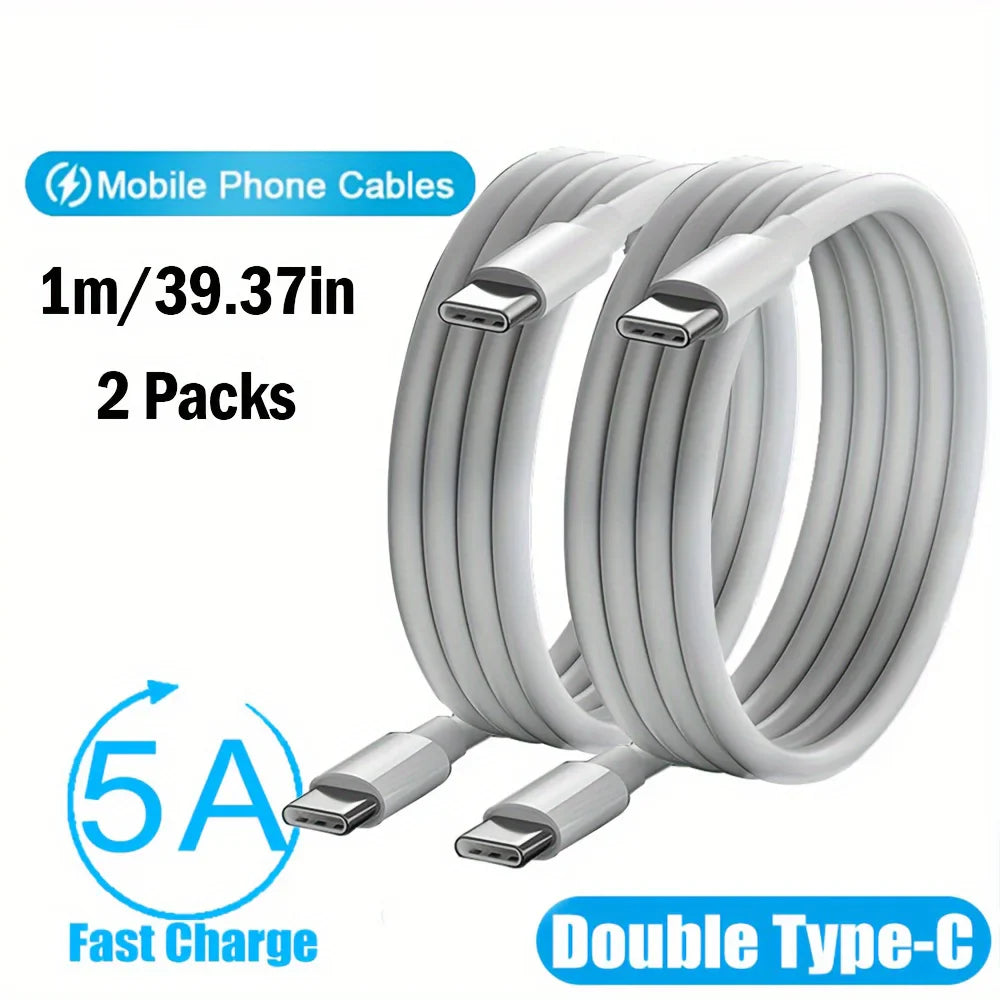 5A USB-C to USB-C Cable – PD Fast Charging iPhone & Samsung