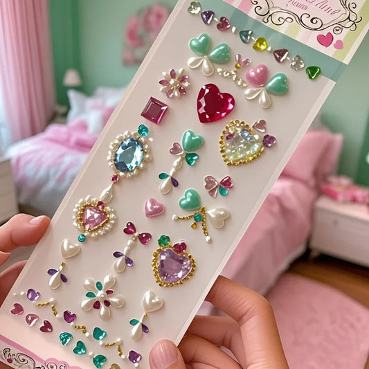 Acrylic Crystal Gem Face Stickers – DIY Makeup & Performance Face Gem Stickers Peaceful Pleasures Health and Wellness