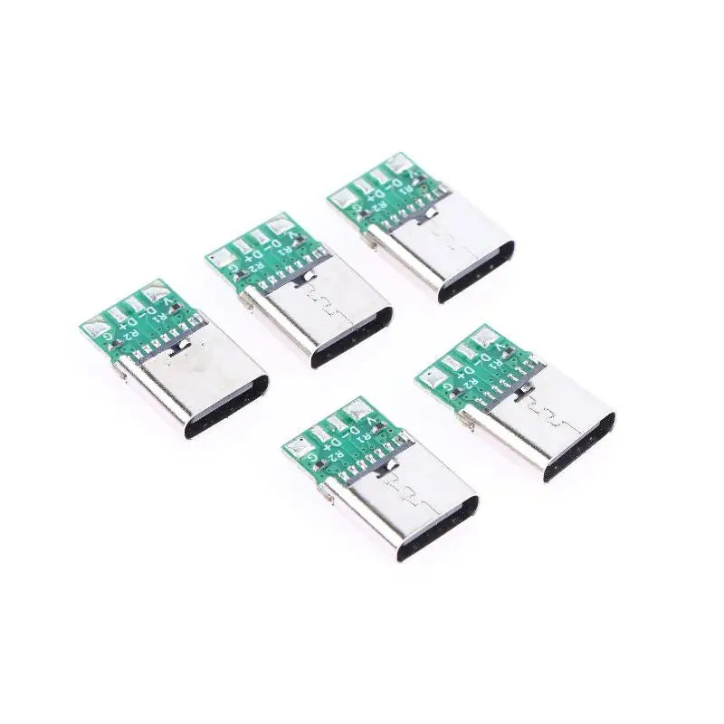 New 5/10Pcs 16Pin Usb Electric Terminals Welding DIY Data Cable Support PCB Board Type C Female Connectors Jack Peaceful Pleasures Health and Wellness 5pcs