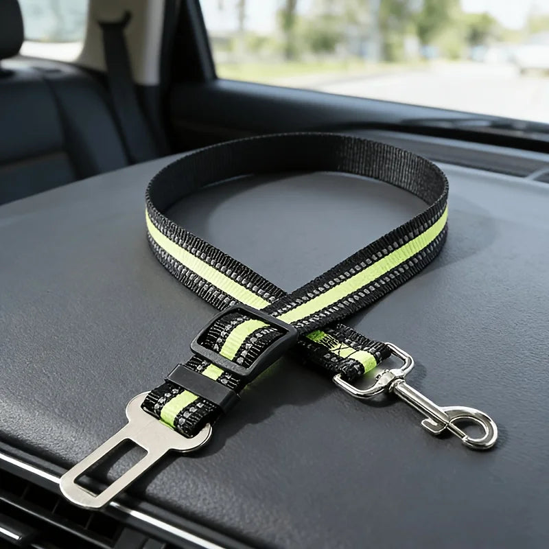 Adjustable Pet Car Seat Belt for Dogs & Cats – Safe Travel
