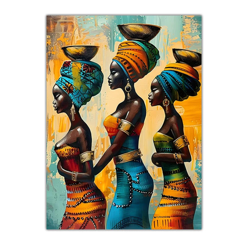 Abstract Tribal Female Canvas Wall Art | Western Boho Décor Canvas Wall Art Peaceful Pleasures Health and Wellness 03 15x20cm No Frame China Mainland