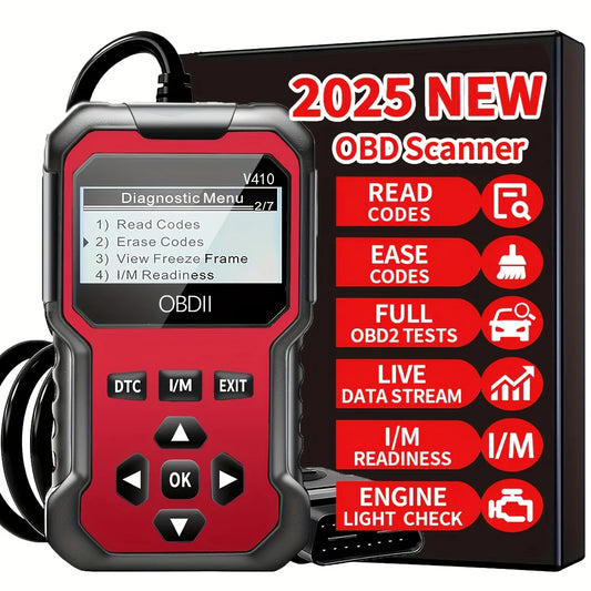 OBD2 Scanner Code Reader 10-Pack – Reads & Clears Engine Codes Peaceful Pleasures Health and Wellness Red