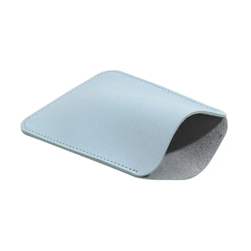 Magic Mouse Pouch Wireless Mouse Protective Sleeve PU Leather Anti Scratch Storage Bag for MacBook Laptop Case Peaceful Pleasures Health and Wellness Sky Blue