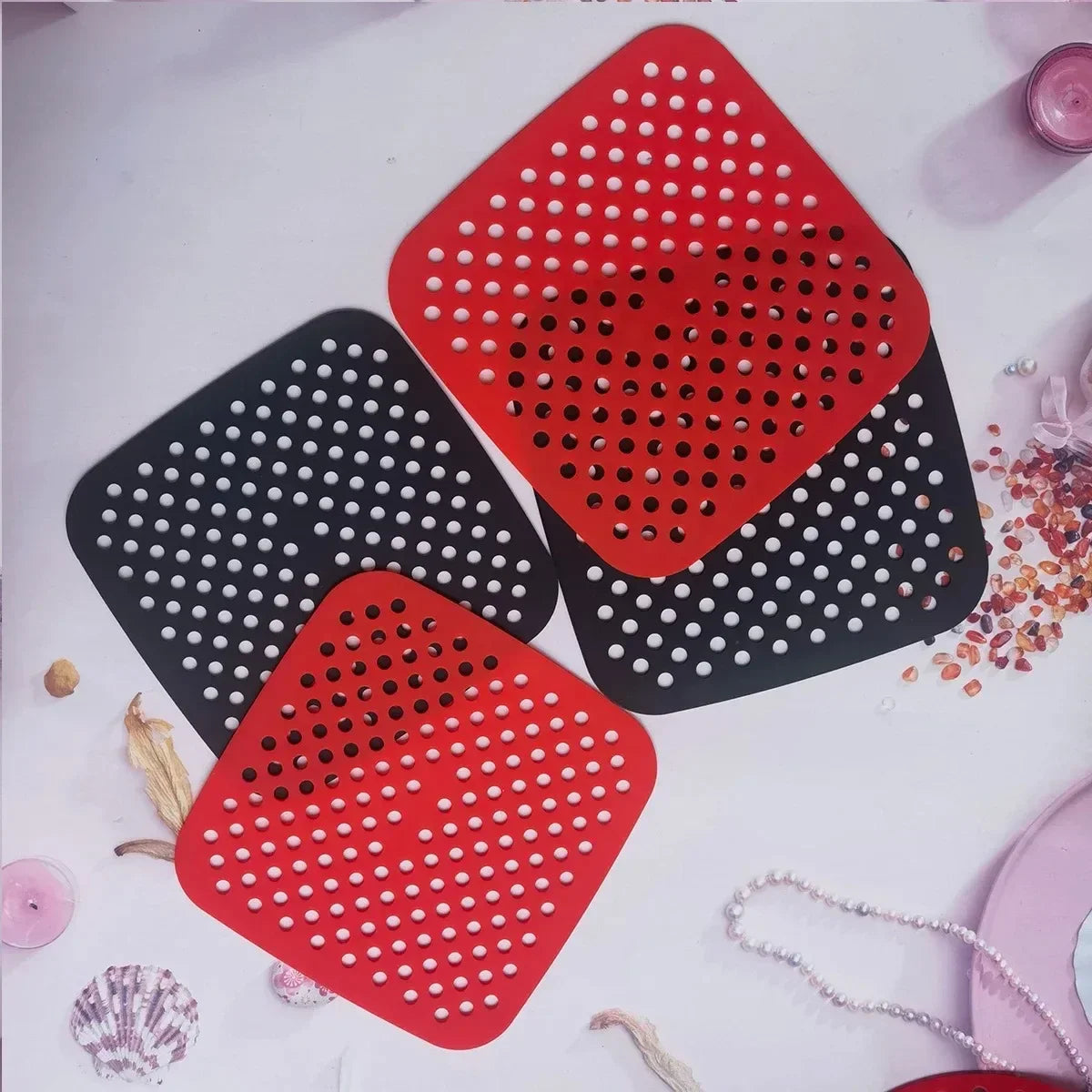Baking Tray Reposteria Air Fryer Stanles Cup Kitchen Utensils Pan Tool Accessories Pastry Silicone Pad Kitchenware Non-stick Bar Peaceful Pleasures Health and Wellness