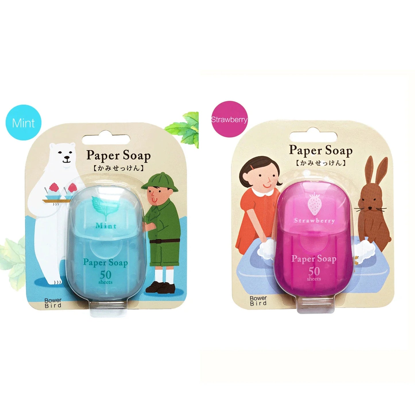 Portable Paper Soap Tablets – 50ct, 6 Scents, Travel Size