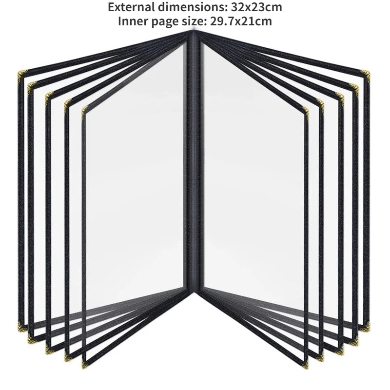 A4 PVC Transparent Menu Cover | Restaurant Menu Holder