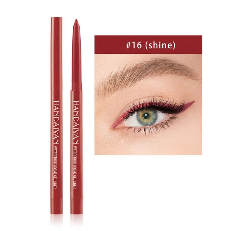 Handaiyan 20-Color Waterproof Matte Gel Eyeliner Pencil