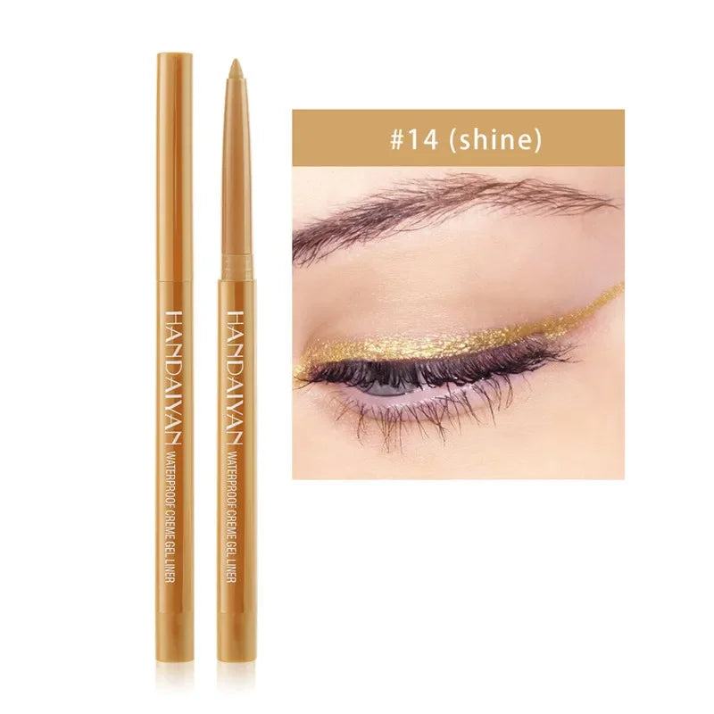 Handaiyan 20-Color Waterproof Matte Gel Eyeliner Pencil