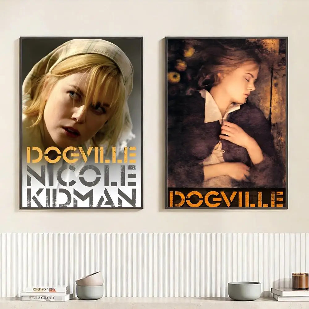 Dogville Movie Poster HD Self-Adhesive Waterproof Wall Art Movie Wall Poster Peaceful Pleasures Health and Wellness
