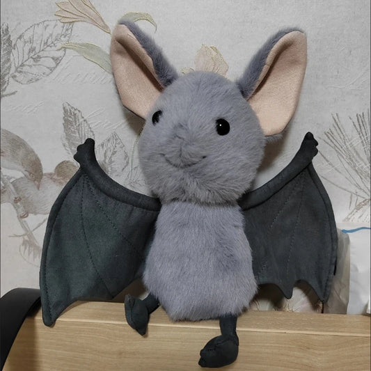 Fashion New Cute and Bizarre Bat Pig Doll Fun Plush Toy Sleeping Doll Collection Exquisite Healing Plush Halloween Ornament Gift Peaceful Pleasures Health and Wellness