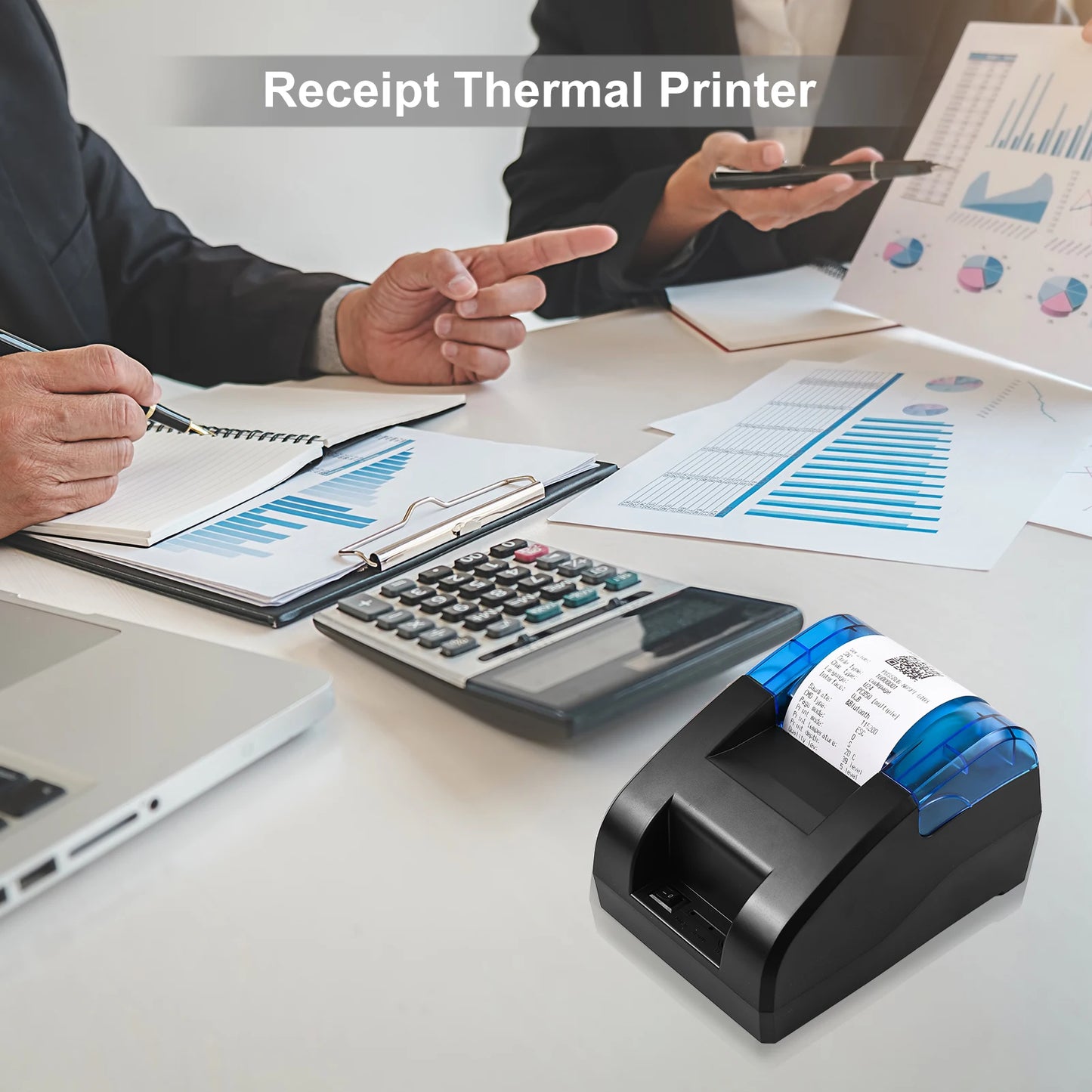 58mm USB Bluetooth Thermal Receipt Printer – Barcode & Logo