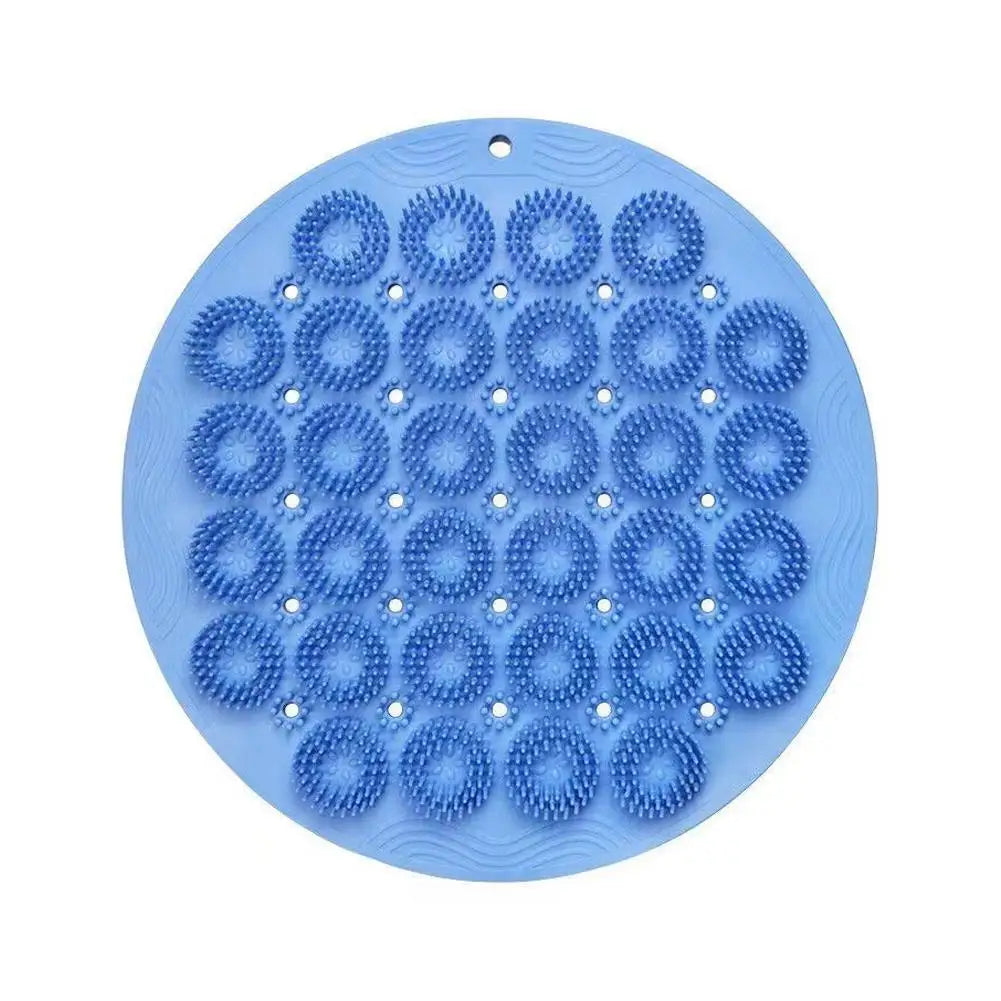 Silicone Shower Foot & Back Scrubber Mat w/ Suction Cup Bath & Body Peaceful Pleasures Health and Wellness B