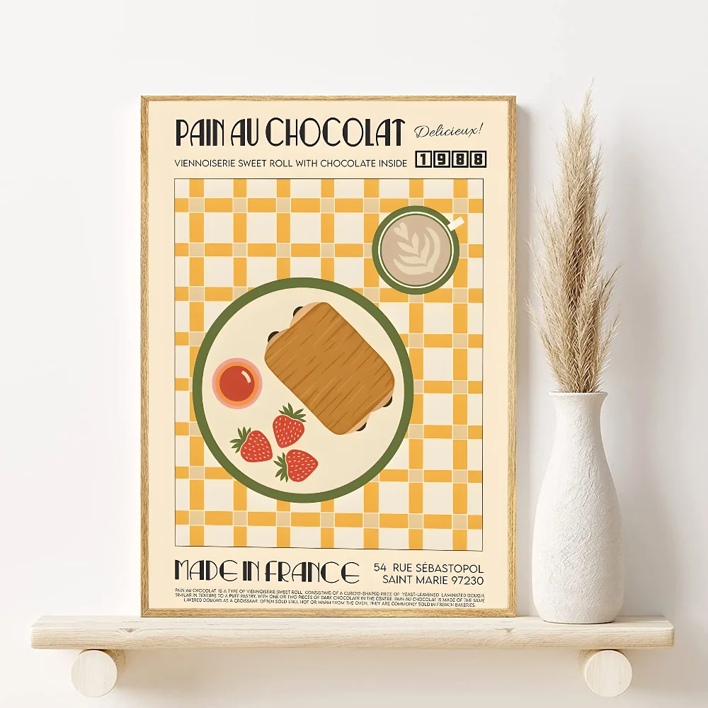 Retro Japanese & Korean Food Poster – Waterproof PVC Wall Art Wall Art Poster Peaceful Pleasures Health and Wellness z3 30X40cmNoframe