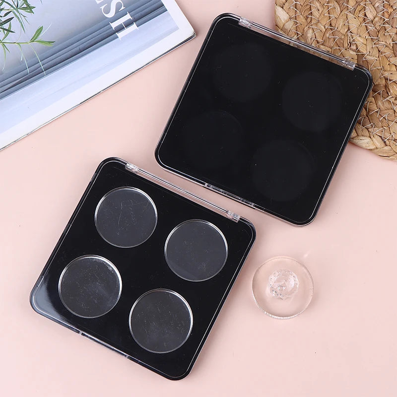 4 Grids Magnetic Makeup Palette Empty Cosmetics Dispensing Storage Box For Eyeshadow Lip Color Powder Blusher Highlighter Peaceful Pleasures Health and Wellness