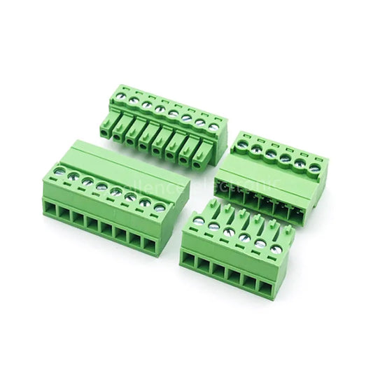 5 Pairs Terminal Block 3.5mm Pitch Aerial Butt Type 15EDGRK-3.5mm Plug-in Connector 2/3/4/5/6/7/8/10/12P Male + Female Socket Peaceful Pleasures Health and Wellness 10P Male and Female
