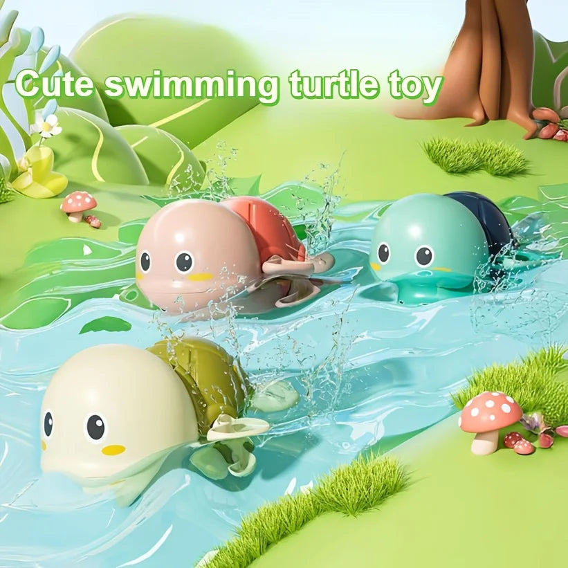 Wind-Up Frog Water Spray Bath Toy for Toddlers – 1 or 3 Pack