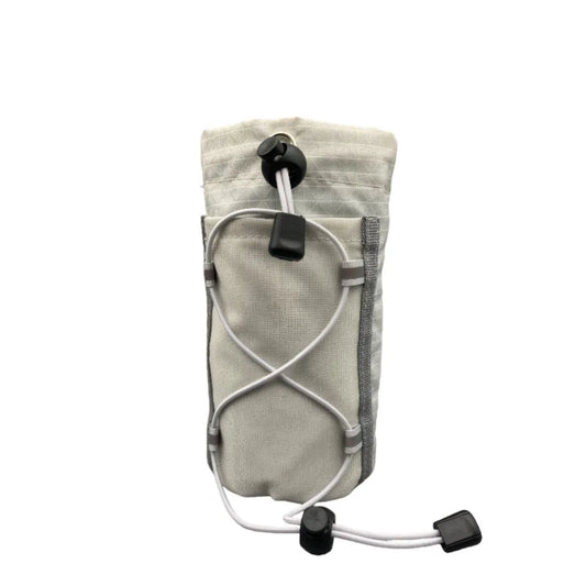 Backpack Strap Pouch | Drawstring Water Bottle Holder Backpack Strap Pouch Oasis Select Grey