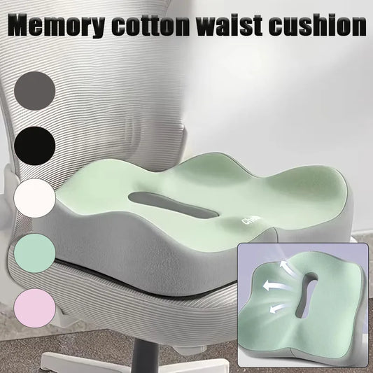 Memory Foam Seat Cushion – Spine Support for Office, Car & Desk Memory Foam Cushion Peaceful Pleasures Health and Wellness