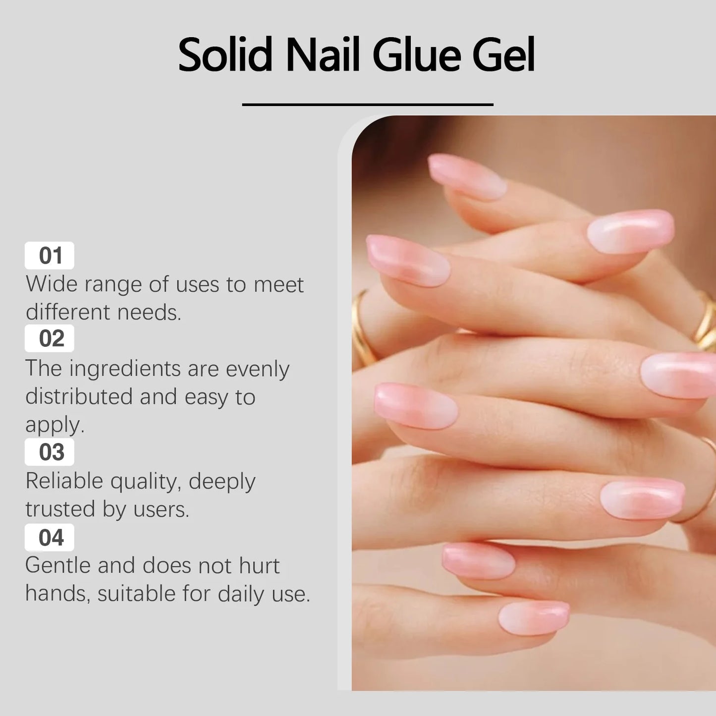 EELHOE Nail Glue for Press-On & False Nails | Rhinestone Glue 10g