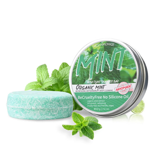 Mint Glycerin Solid Shampoo Bar – Nourishing Anti-Dandruff Solid Shampoo Bar Oasis Select 60g