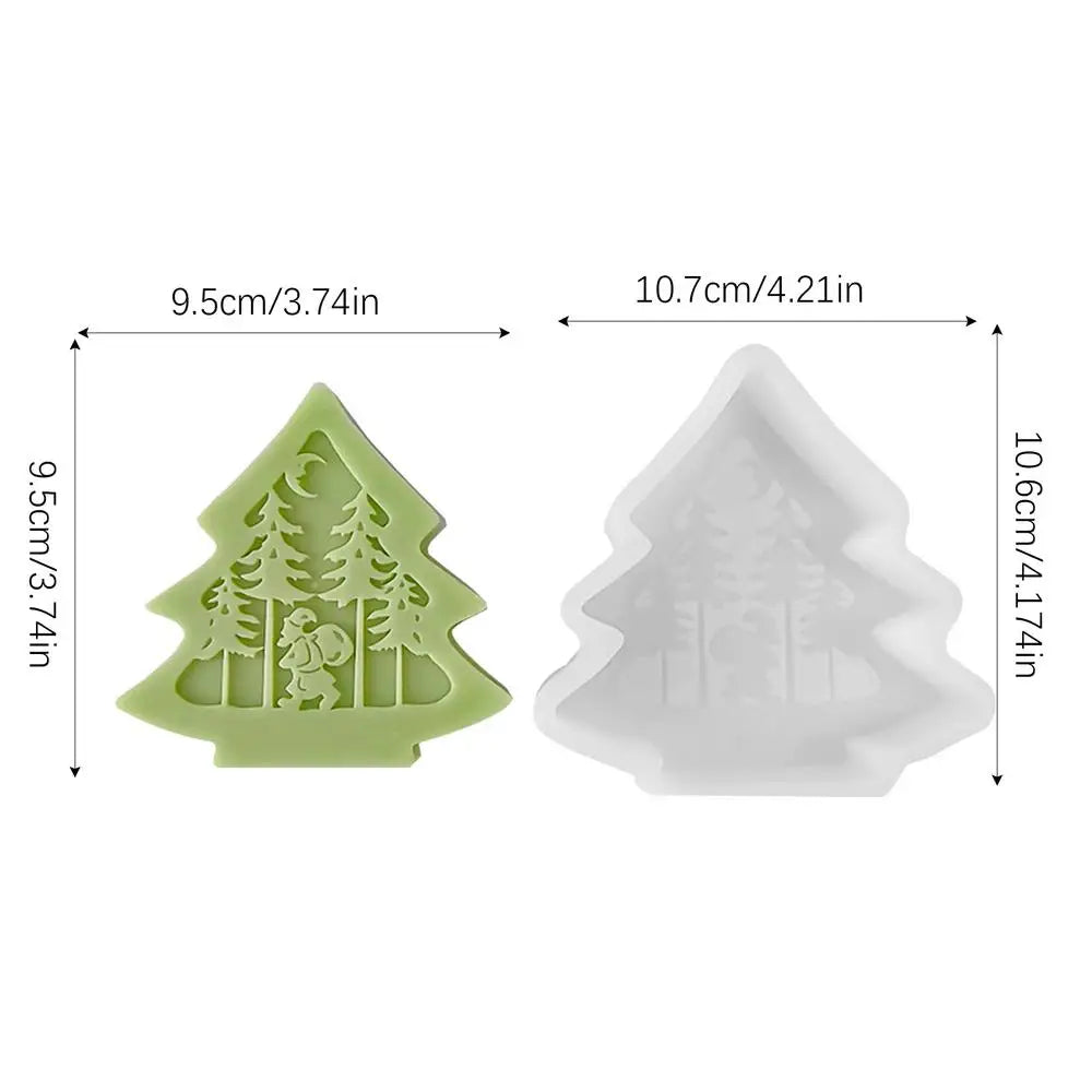 Christmas Silicone Molds For Candles Soap Making Tool Silicone Christmas Molds For Child Home Decor Holiday Festival Birthday Peaceful Pleasures Health and Wellness B China Mainland