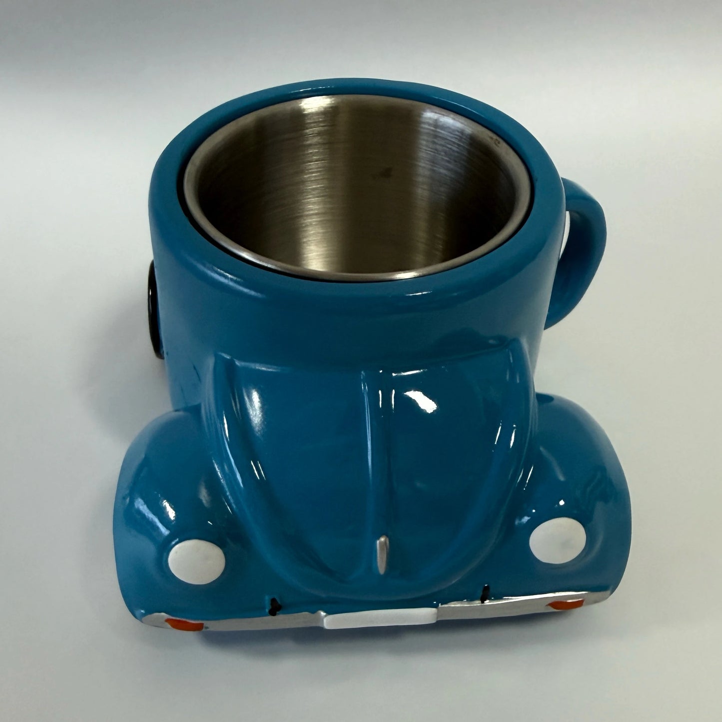 300ML Creative Cartoon Beetle Shaped Coffee Single Mug Without Chassis & spoon Christmas Cups With handle Friends & family Gifts Peaceful Pleasures Health and Wellness Blue