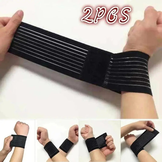 Sport Wristbands Compression Knee Pad Joint Support Tape Gym Elastic Peaceful Pleasures Health and Wellness