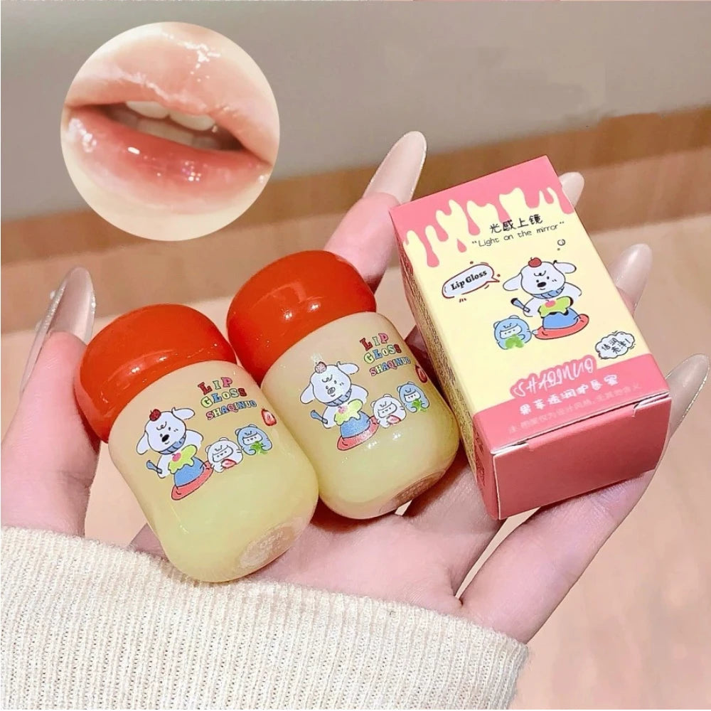 Mirror Jelly Lip Gloss – Hydrating Glass-Shine Lip Glaze | 6 Colors