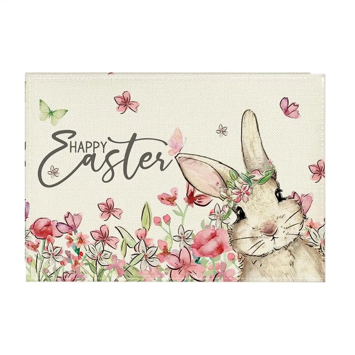 Easter Bunny Placemat | Spring Rabbit & Egg Print Table Mat