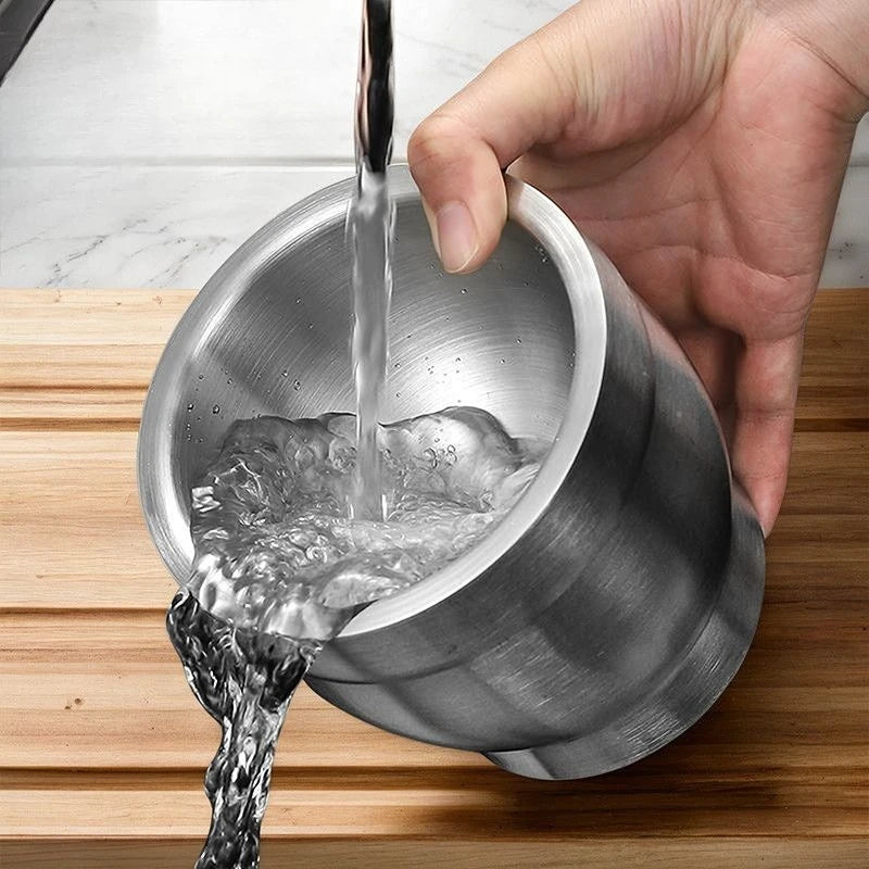 Durable stainless steel garlic pestle for kitchen use, manual grinder, garlic mortar, pestle, spice pestle for home use Peaceful Pleasures Health and Wellness