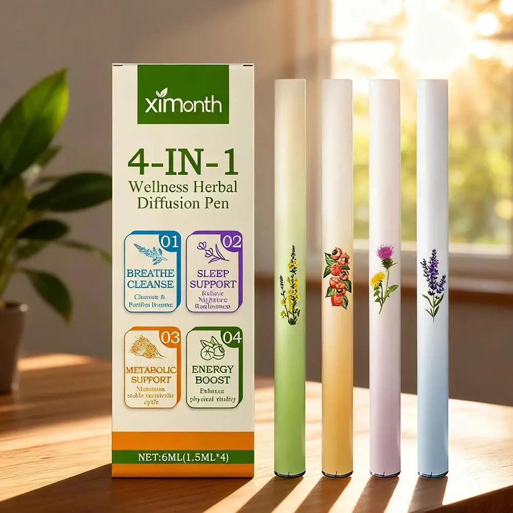 4-in-1 Herbal Aromatherapy Nasal Inhaler Stick | Energy & Sleep