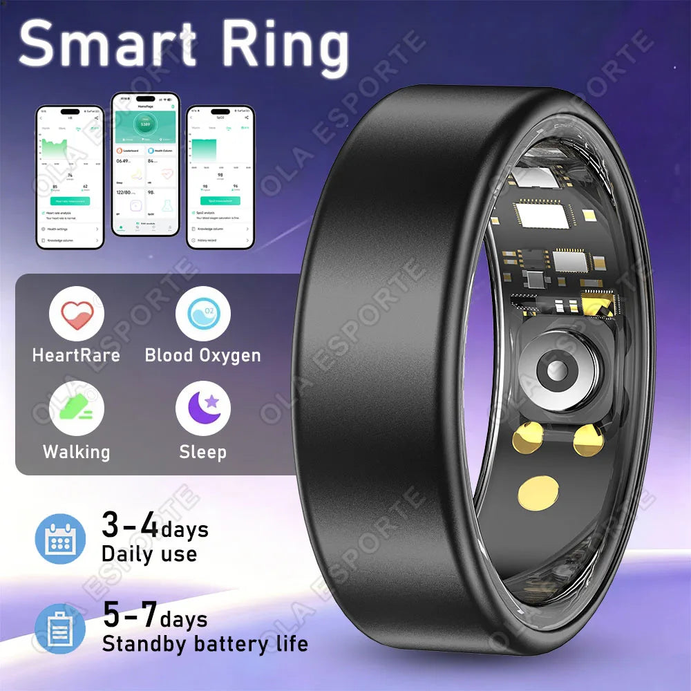 Ola Esporte Smart Ring | Heart Rate, Sleep & SpO₂ Tracker