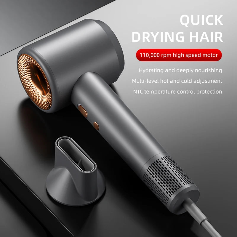 The high-speed hair dryer, a household high-power hair dryer, has a negative ion function to prevent dryness and frizz Peaceful Pleasures Health and Wellness