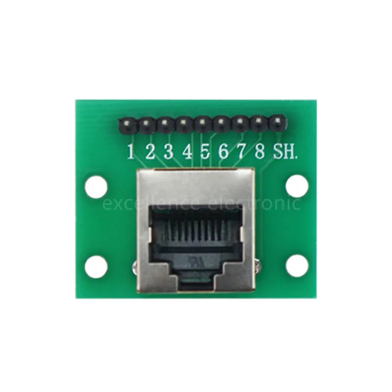 1Pcs RJ45 Adapter Board To XH2.54 Modular Ethernet Connector Adapter Network Interface + Breakout Board + Pin Header Peaceful Pleasures Health and Wellness