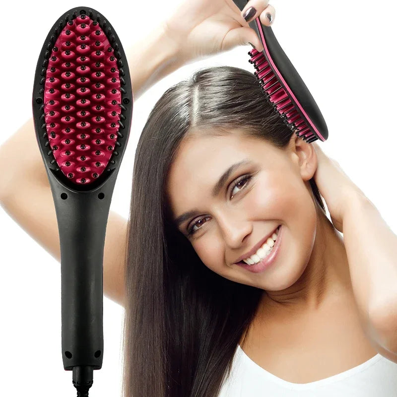 Ceramic Heating Combs Electric Hair Straightener Brush, Professional Styling Tools for Men's Beard Straightener Peaceful Pleasures Health and Wellness