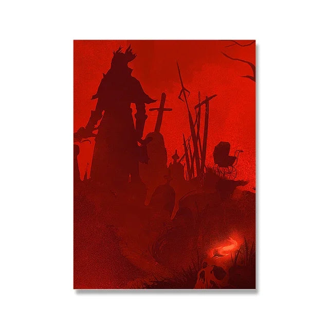 Game Art Canvas Poster – Witcher, Horizon Zero Dawn, Knight Wall Art Canvas Wall Art Peaceful Pleasures Health and Wellness 06 20x30cm Unframed